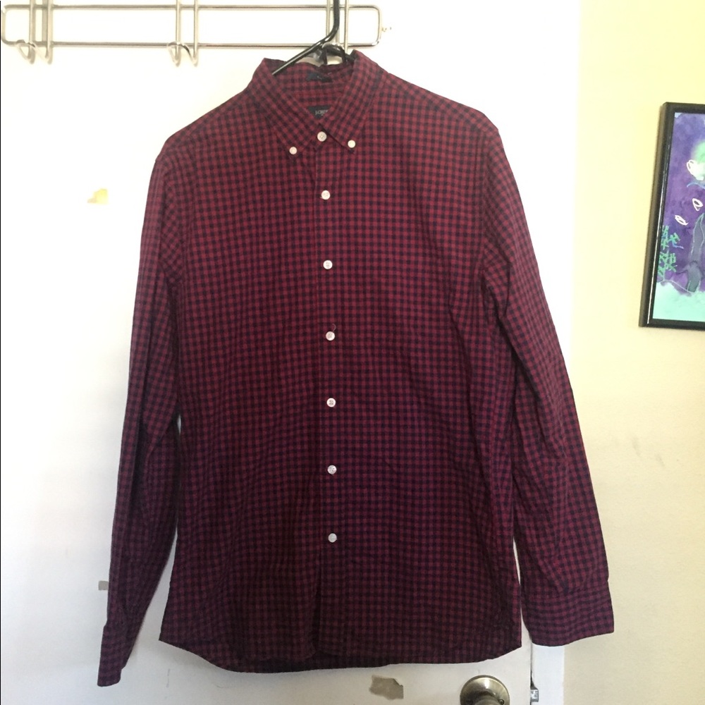J. Crew checkered dress shirt